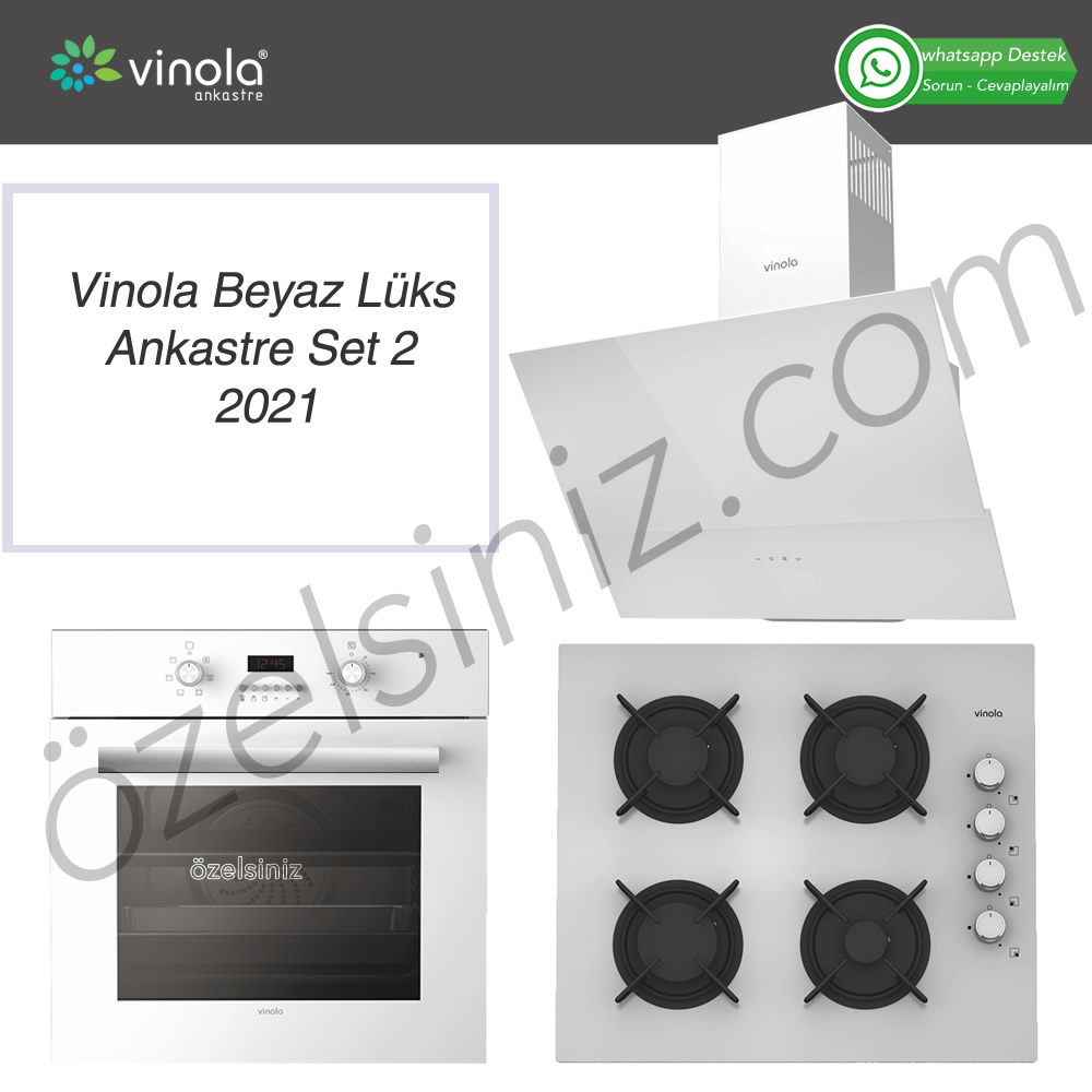 Vinola Beyaz Lüks Ankastre Set 2021