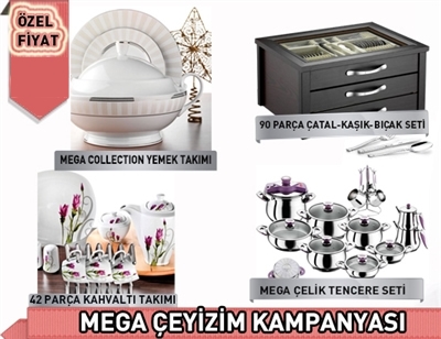 Schafer 238 Parça Mega Çeyizim Kampanyası