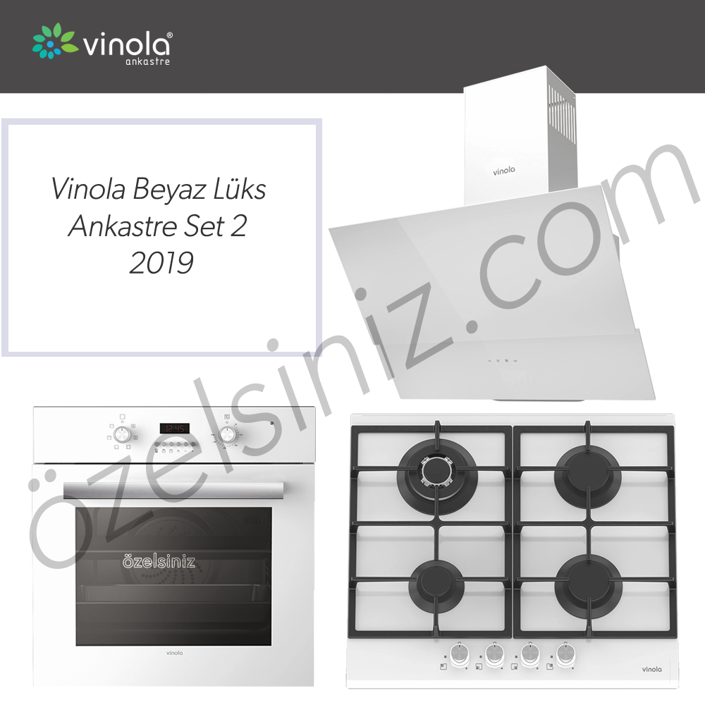 Vinola Beyaz Lüks Ankastre Set 2  -   2019